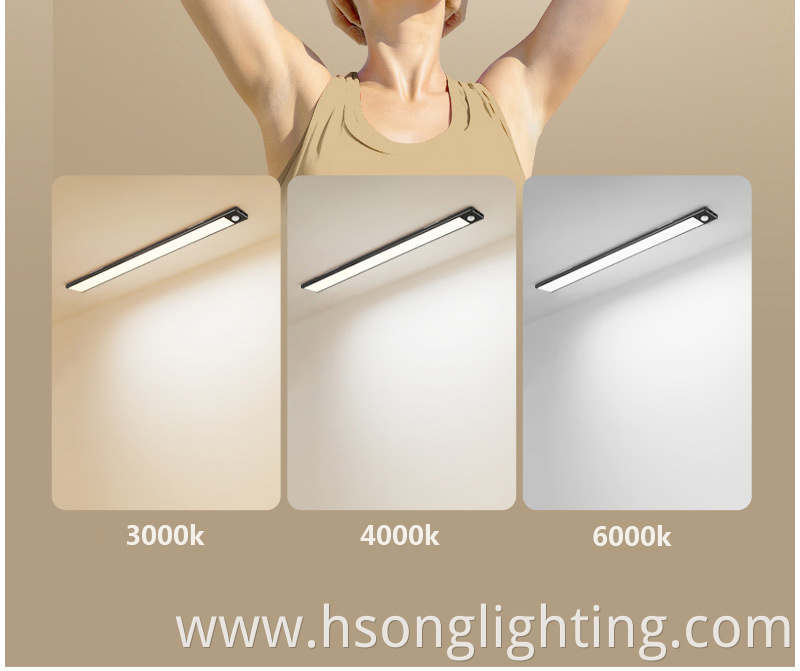 LED body sensor and hand sweep Dimmable cabinet wardrobe light PIR motion 1w 2w 3w 4w for livingroom